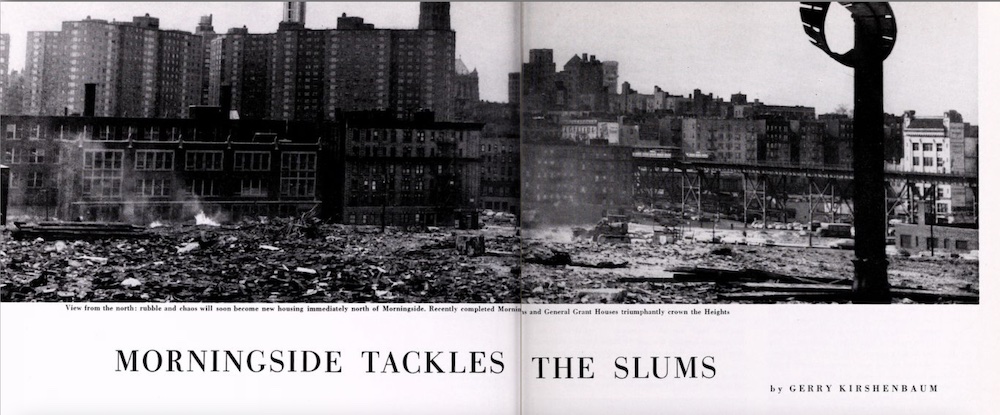 Rubble and demolished buildings